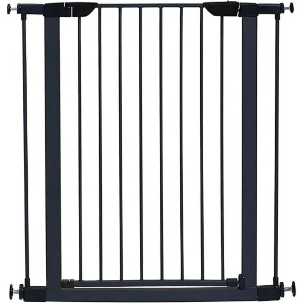 Homes for Pets 39Inches Tall Walk-Though Steel Pet Gate,Pressure Mounted DogGate